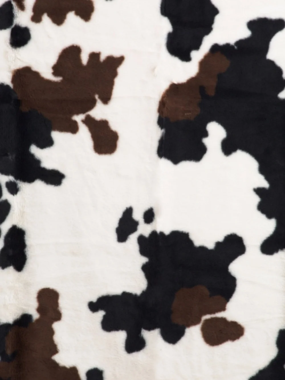 RACHEL ZOE Cow Print Faux Fur Throw